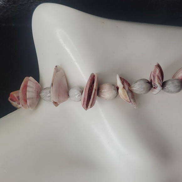 Sterling clasp hook N3012 beautiful Hawaii imported seashell necklace - Picture 4 of 4